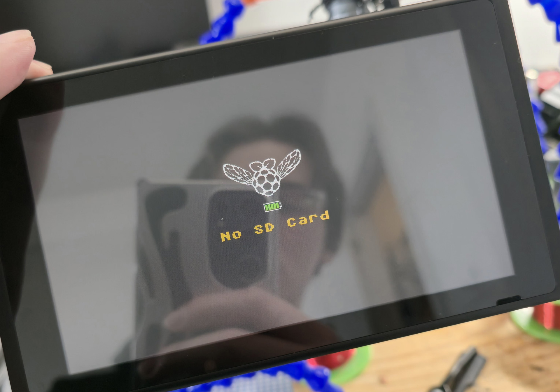 Nintendo Switch booting the PicoFly bootloader after a modchip installation